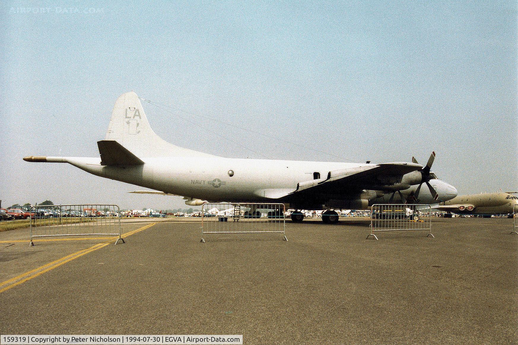 159319, 1974 Lockheed P-3C Orion C/N 285A-5609, P-3C Orion of Patrol Squadron VP-5 at Naval Air Station Jacksonville on display at the 1994 Intnl Air Tattoo at RAF Fairford.