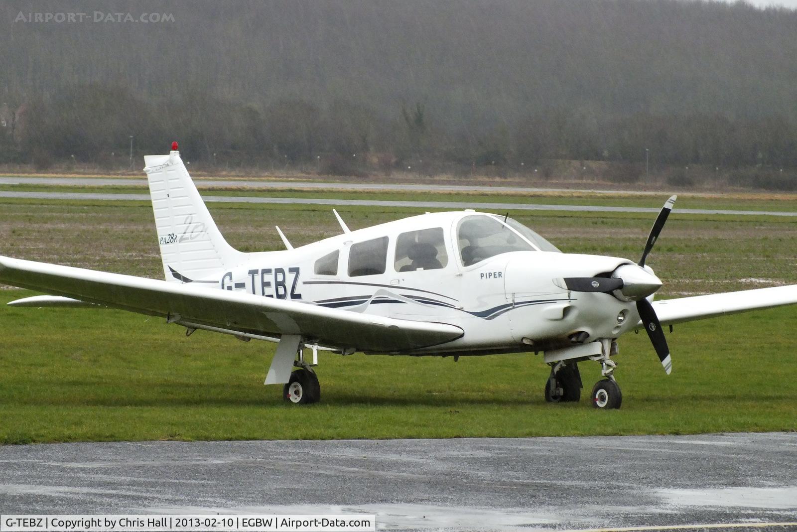 G-TEBZ, 1977 Piper PA-28R-201 Cherokee Arrow III C/N 28R-7737050, at Wellesbourne Mountford