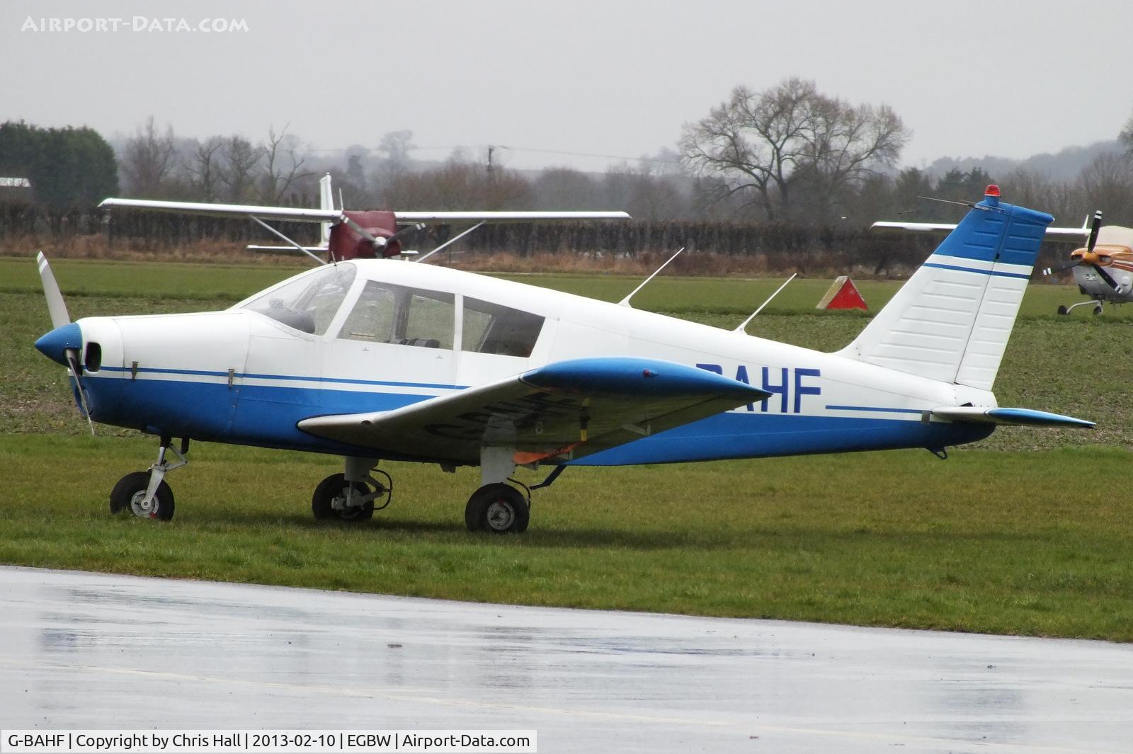 G-BAHF, 1971 Piper PA-28-140 Cherokee C/N 28-7125215, at Wellesbourne Mountford