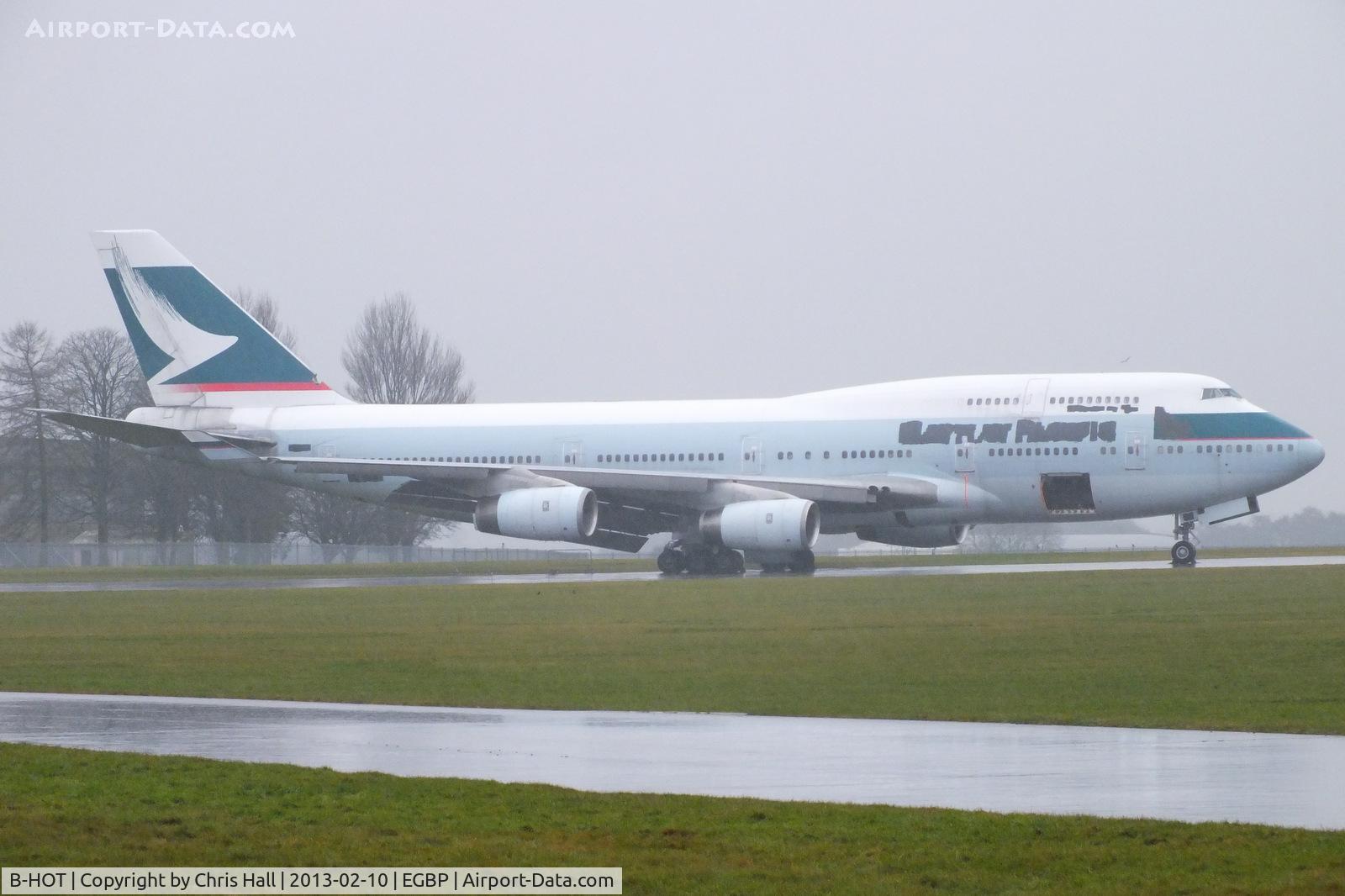B-HOT, 1990 Boeing 747-467 C/N 24851, due to be scrapped bt ASI at Kemble