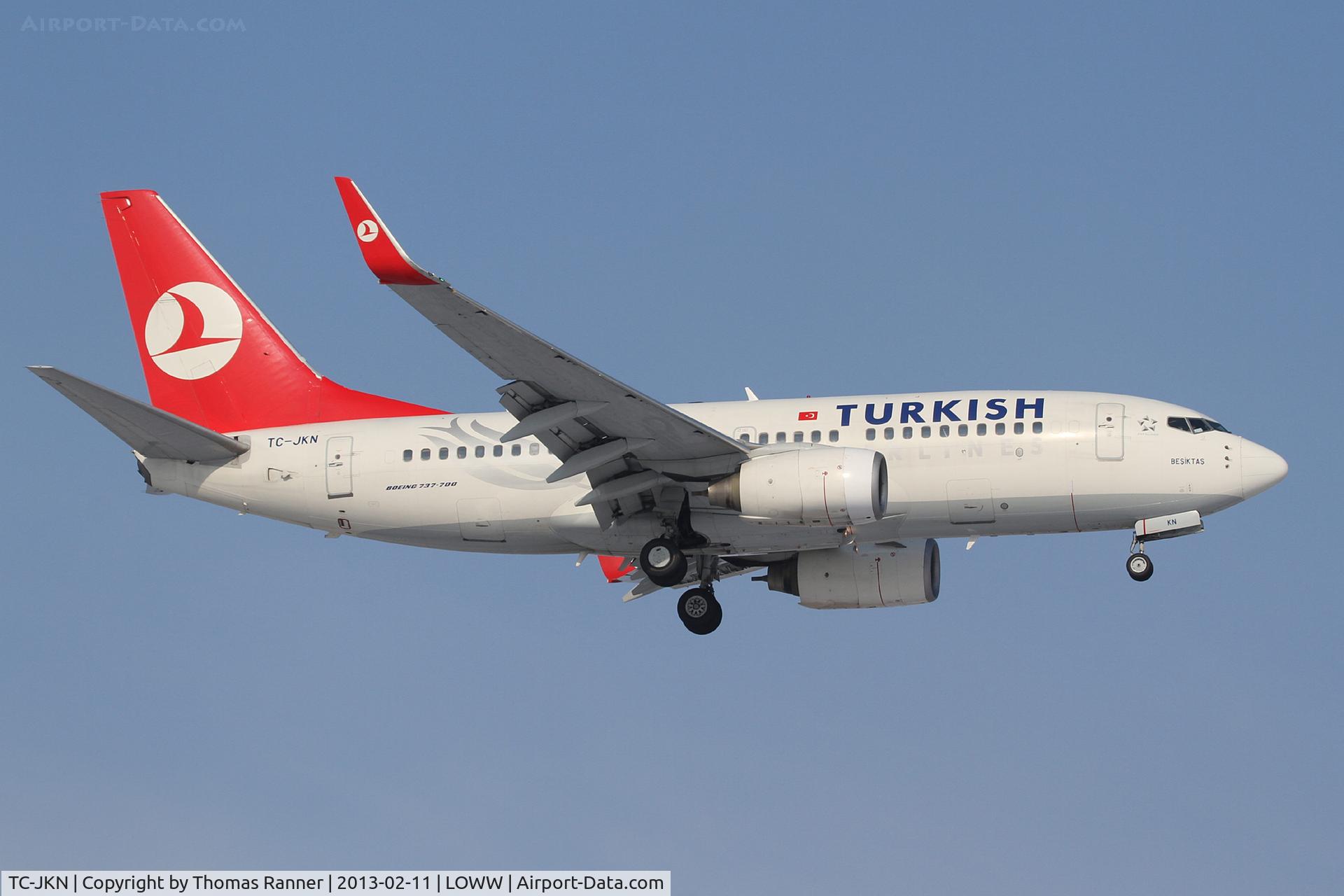 TC-JKN, 2005 Boeing 737-752 C/N 34299, Turkish Airlines Boeing 737