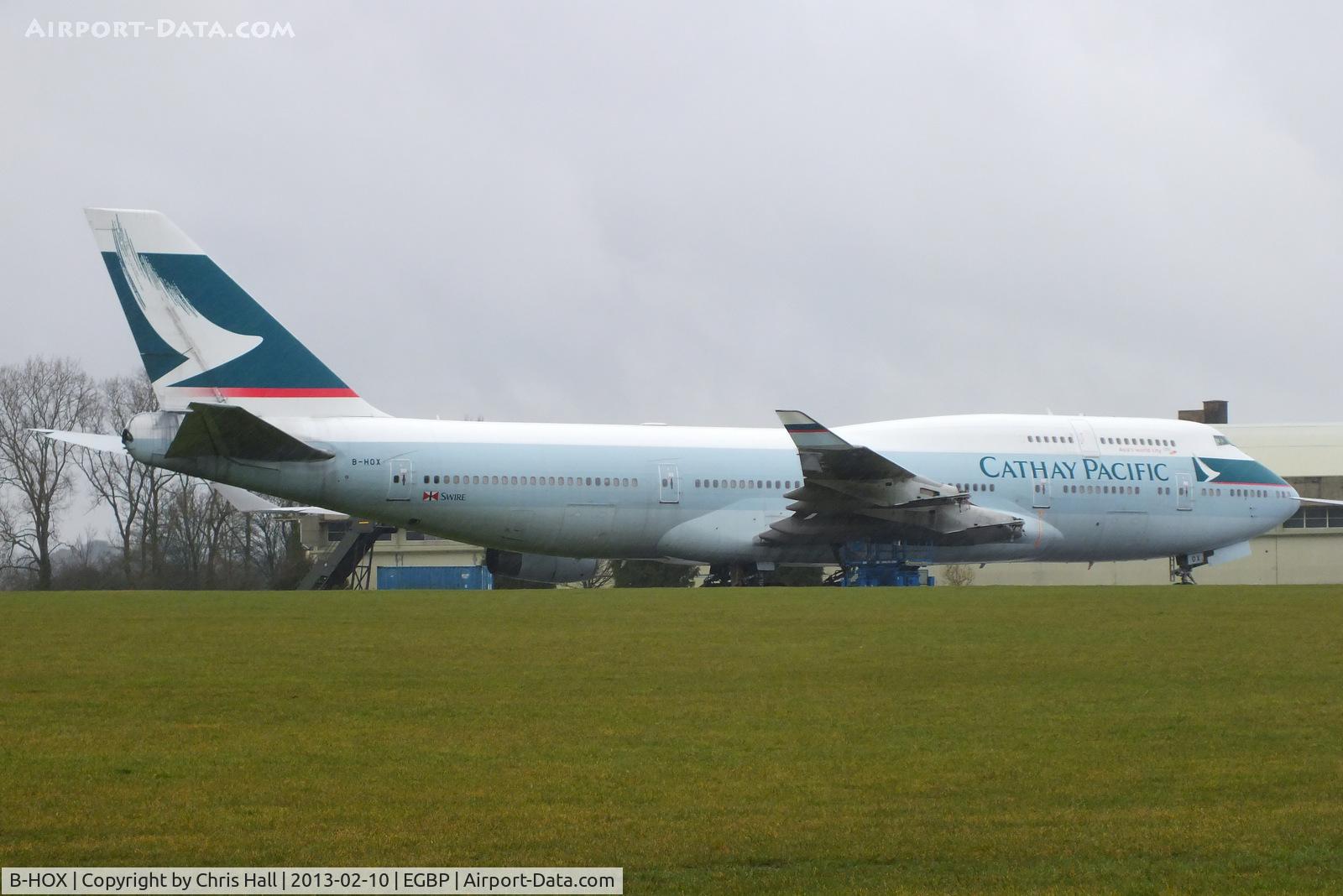B-HOX, 1991 Boeing 747-467 C/N 24955, due to be scrapped bt ASI at Kemble