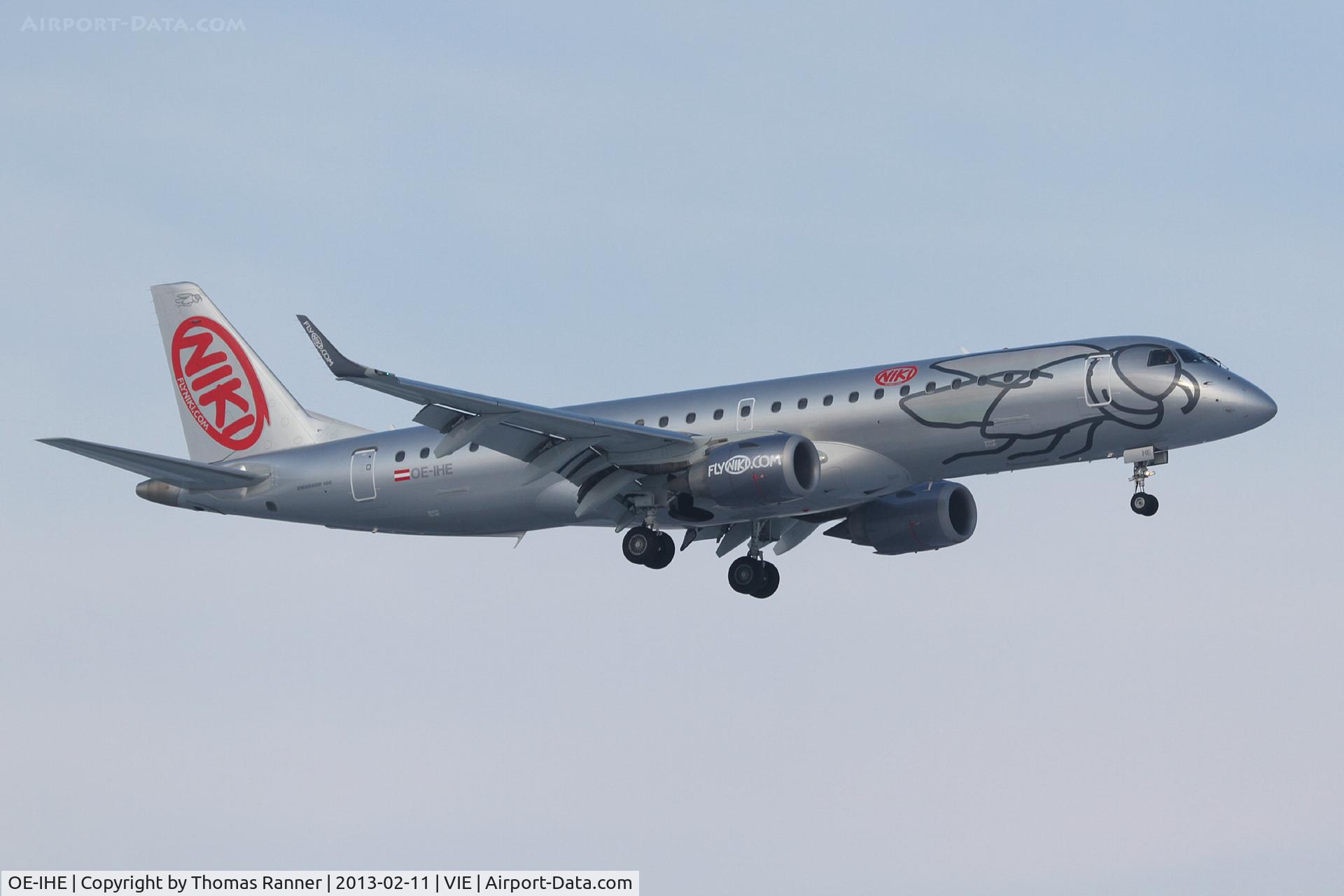 OE-IHE, 2010 Embraer 190LR (ERJ-190-100LR) C/N 19000387, Niki Embraer 190