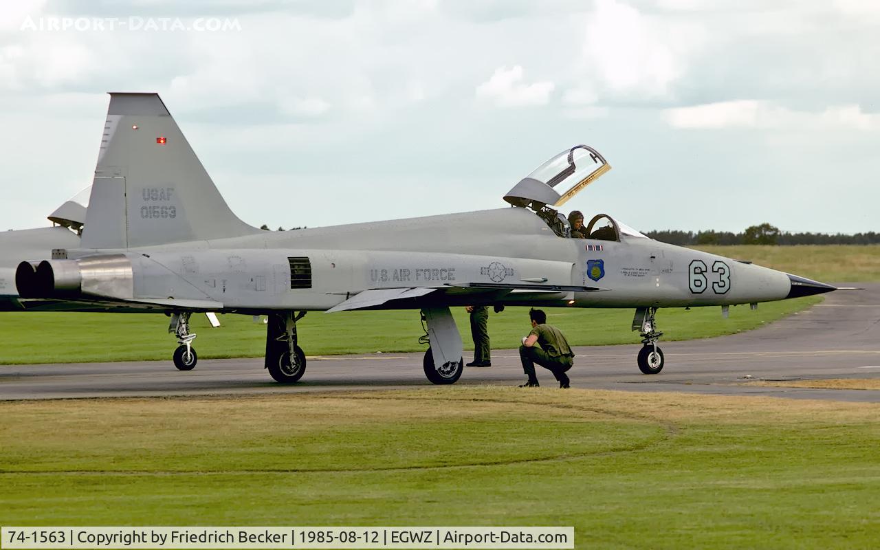 74-1563, 1974 Northrop F-5E Tiger II C/N R.1245, last chance inspection at RAF Alconbury