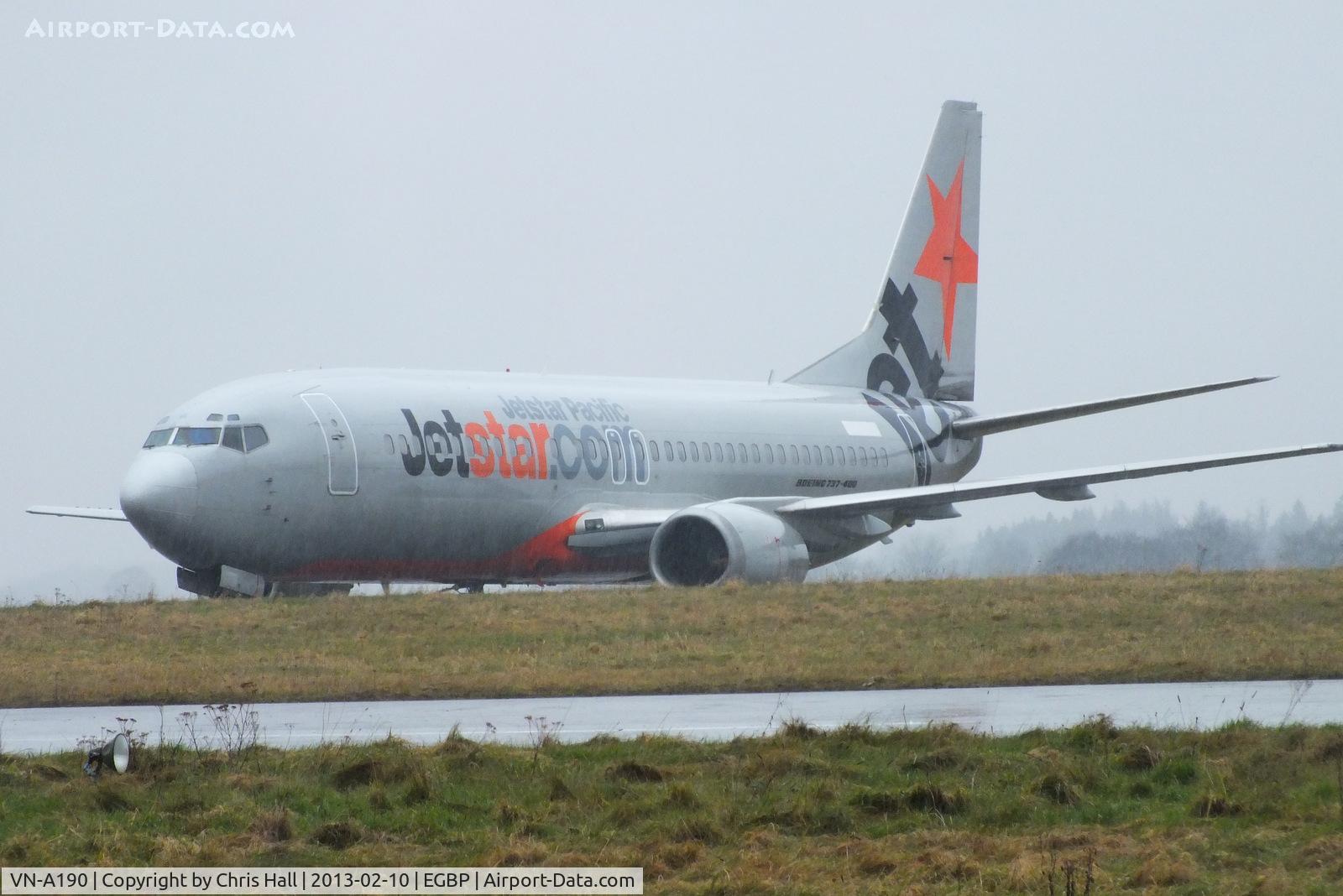 VN-A190, 1994 Boeing 737-4H6 C/N 27383, ex Jetstar Pacific Airlines B737 due to be scrapped bt ASI at Kemble