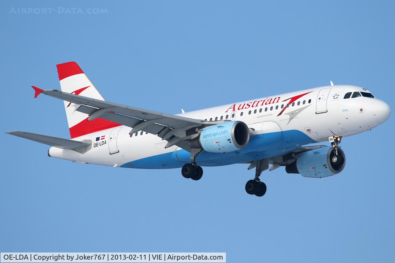 OE-LDA, 2004 Airbus A319-112 C/N 2131, Austrian Airlines