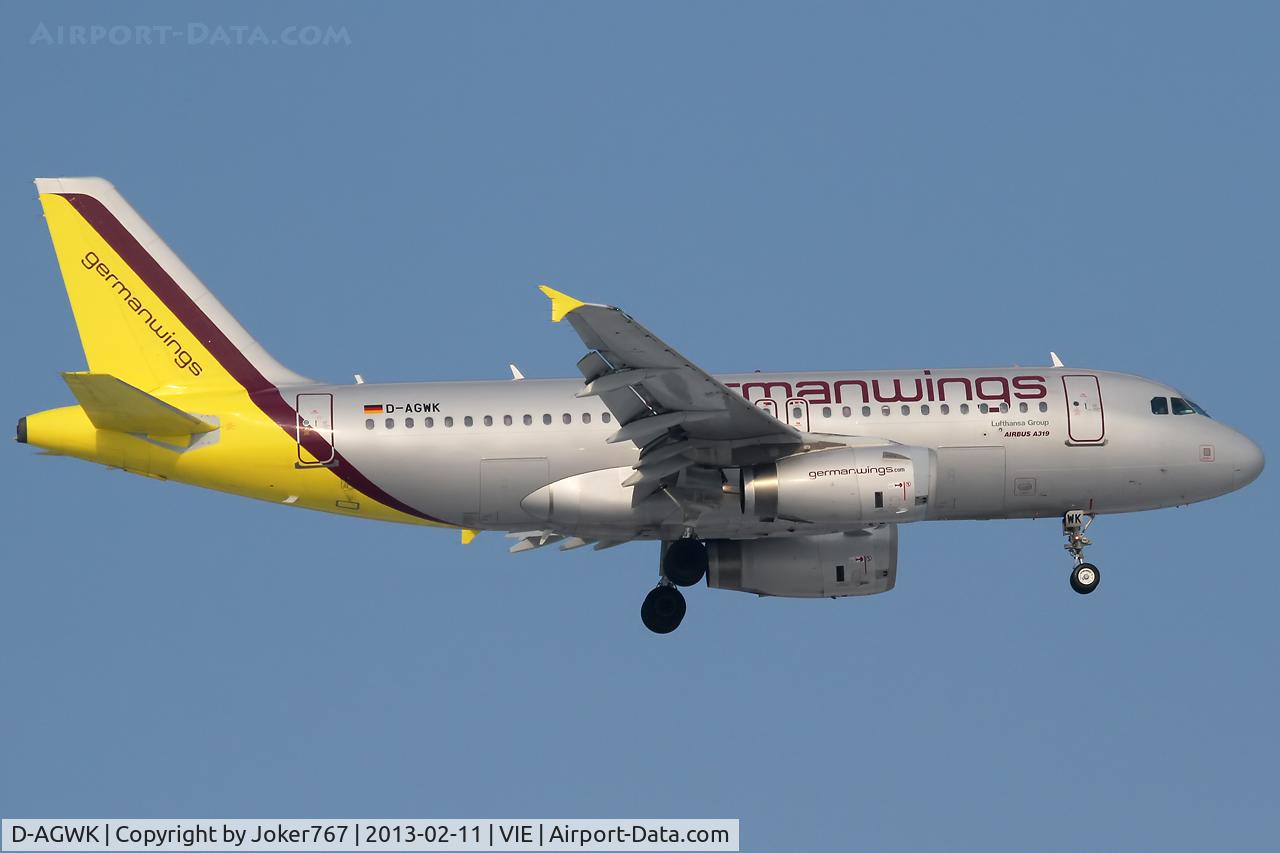 D-AGWK, 2008 Airbus A319-132 C/N 3500, Germanwings