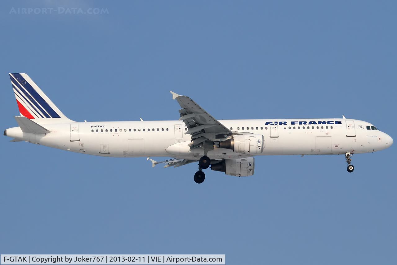F-GTAK, 2001 Airbus A321-211 C/N 1658, Air France