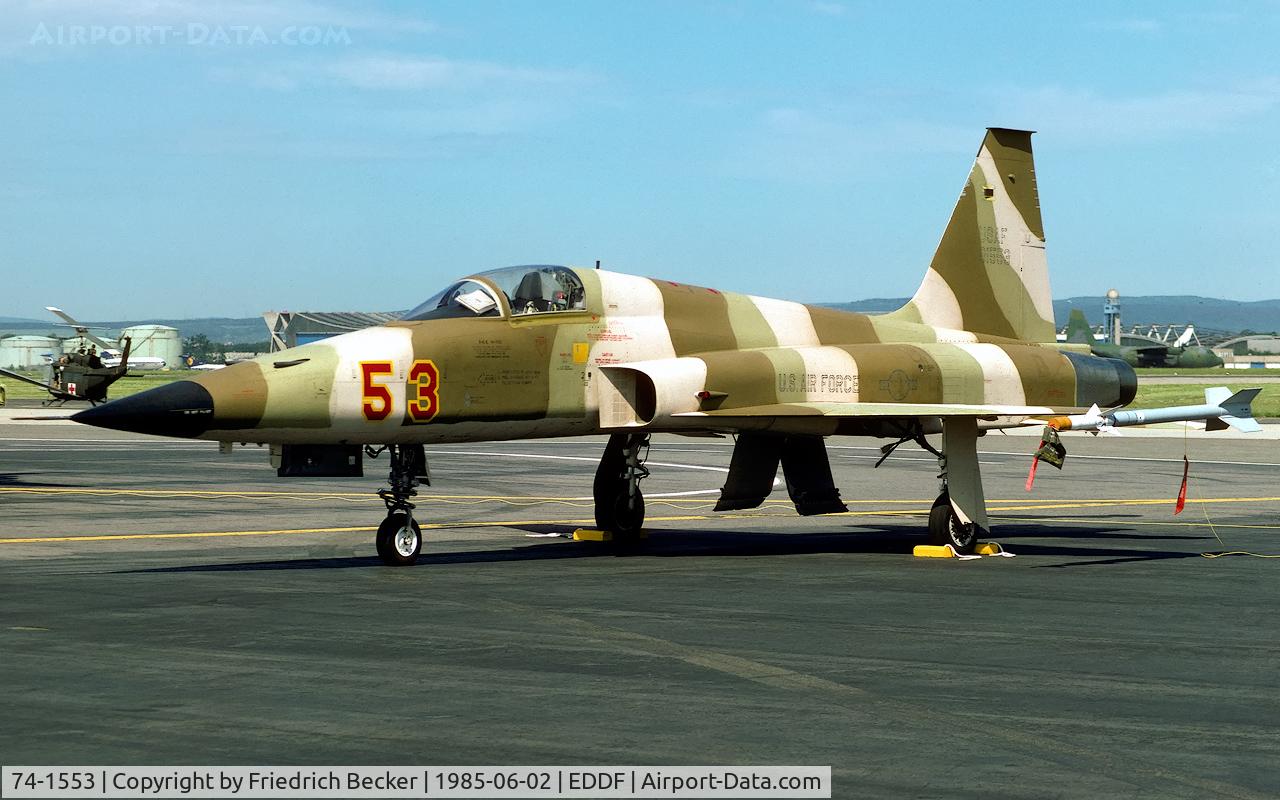74-1553, 1974 Northrop F-5E Tiger II C/N R.1211, static display