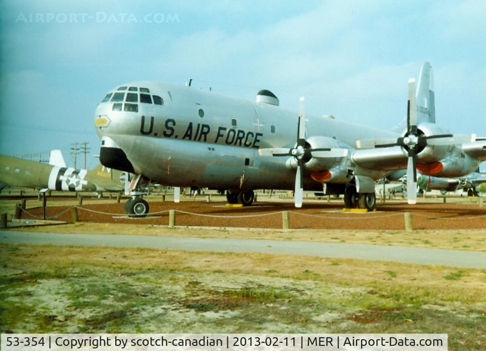 53-354, 1953 Boeing KC-97L Stratofreighter C/N 17136, 1953 Boeing KC-97L Stratofreighter, S/N 53-354,  at Castle Air Museum, Atwater, CA - July 1989