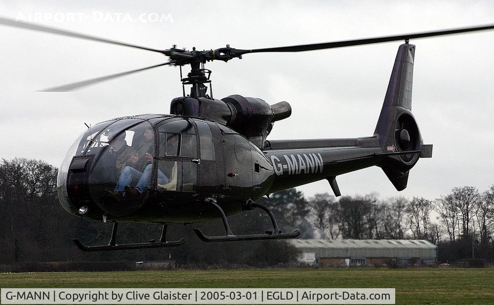 G-MANN, 1975 Aerospatiale SA-341G Gazelle C/N 1295, Ex: F-WKQH > N47316 > N4QQ > N4DQ > N444JJ > G-BKLW > G-MANN - Originally owned to, Helicopter Services Ltd January 1983 as G-BKLW and currently in private hands since October 2004 as G-MANN.