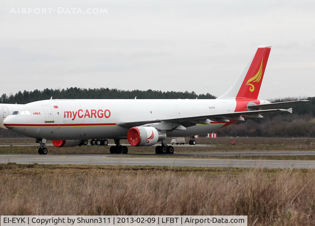 EI-EYK, 1994 Airbus A300B4-622R(F) C/N 743, Stored at LDE in My Cargo c/s