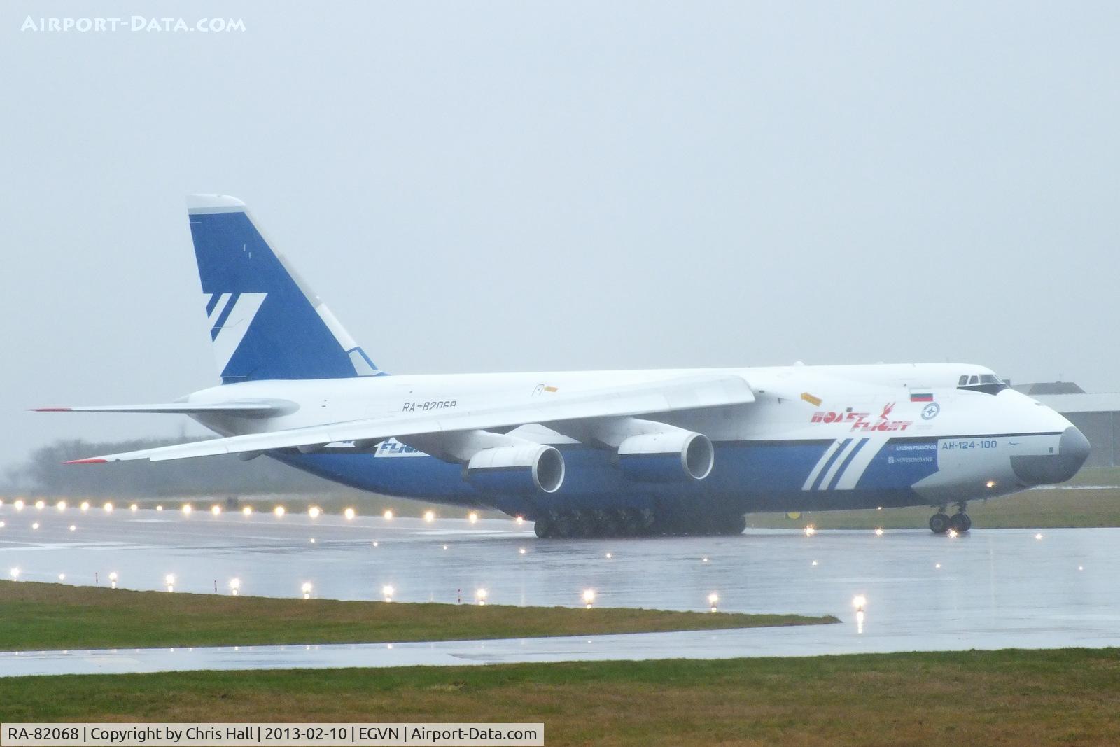 RA-82068, 1993 Antonov An-124-100 Ruslan C/N x770051359127, Polet Flight An-124 arriving at RAF Brize Norton