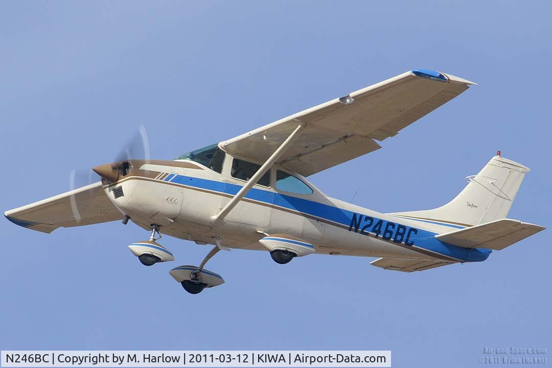 N246BC, 1969 Cessna 182M Skylane C/N 18259539, N246BC  landing