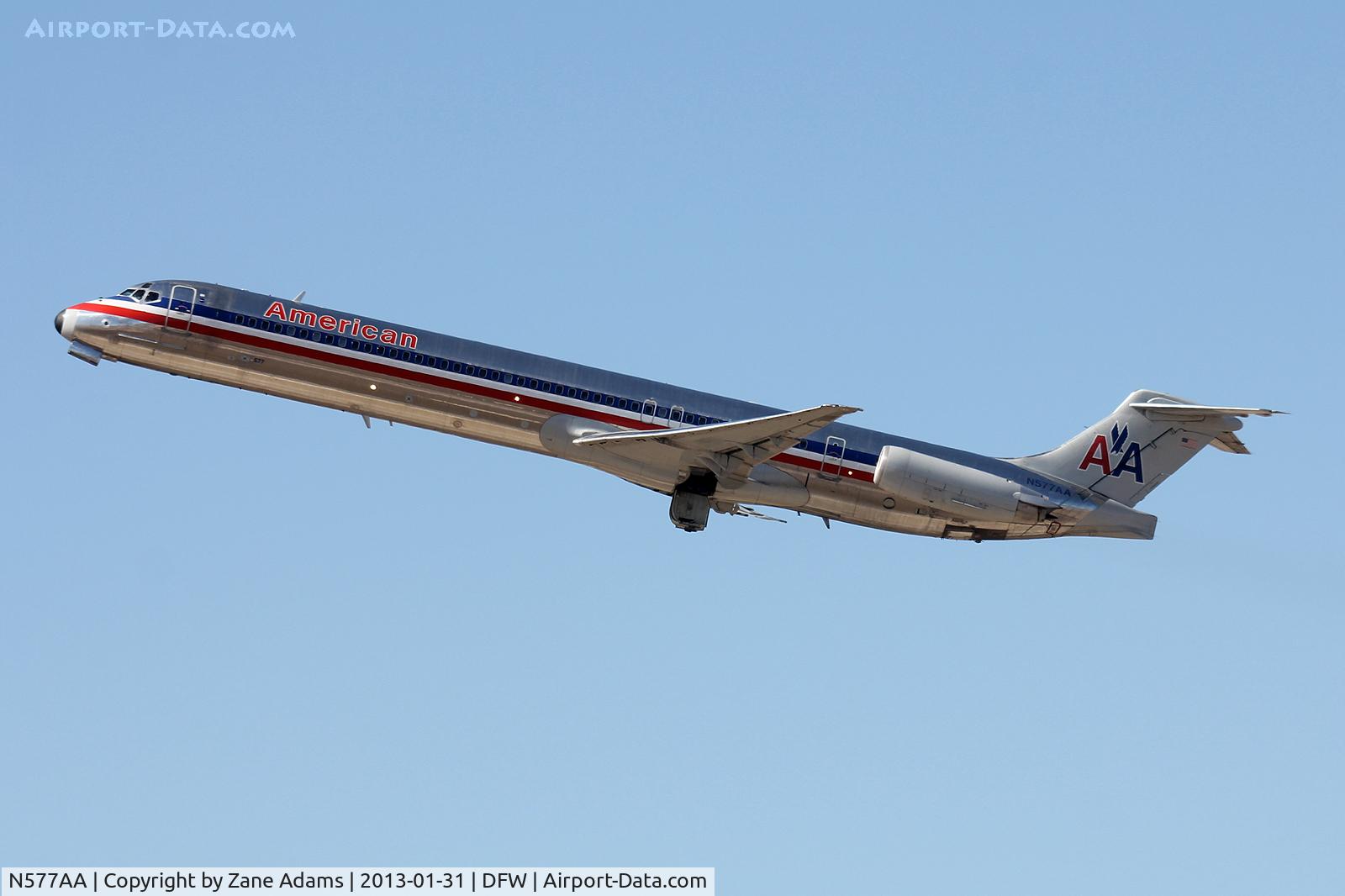 N577AA, 1991 McDonnell Douglas MD-82 (DC-9-82) C/N 53154, American Airlines at DFW Airport