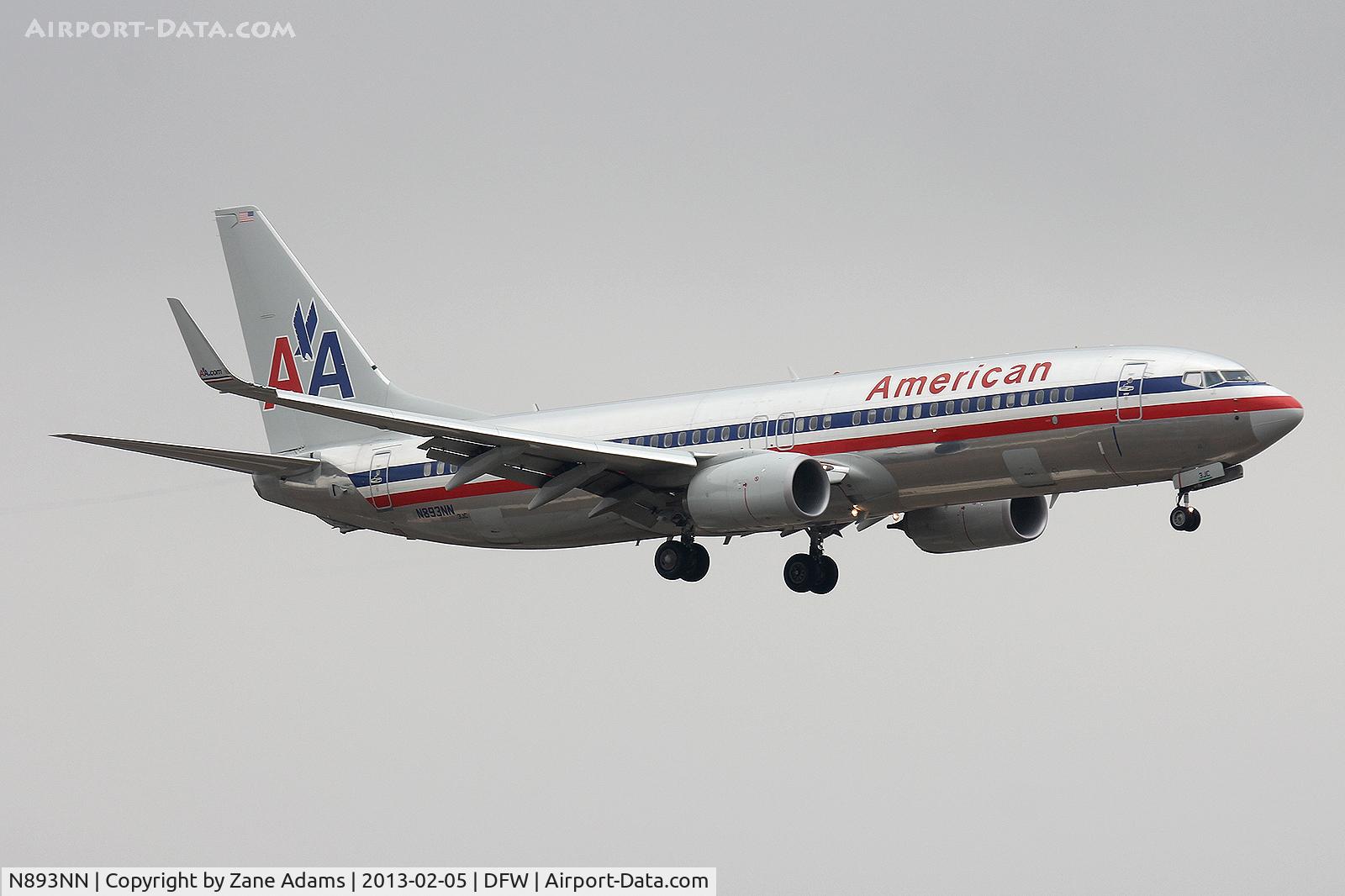N893NN, 2012 Boeing 737-823 C/N 33316, American Airlines at DFW Airport