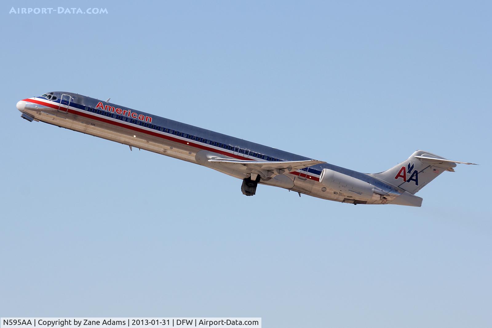 N595AA, 1992 McDonnell Douglas MD-83 (DC-9-83) C/N 53285, American Airlines at DFW Airport