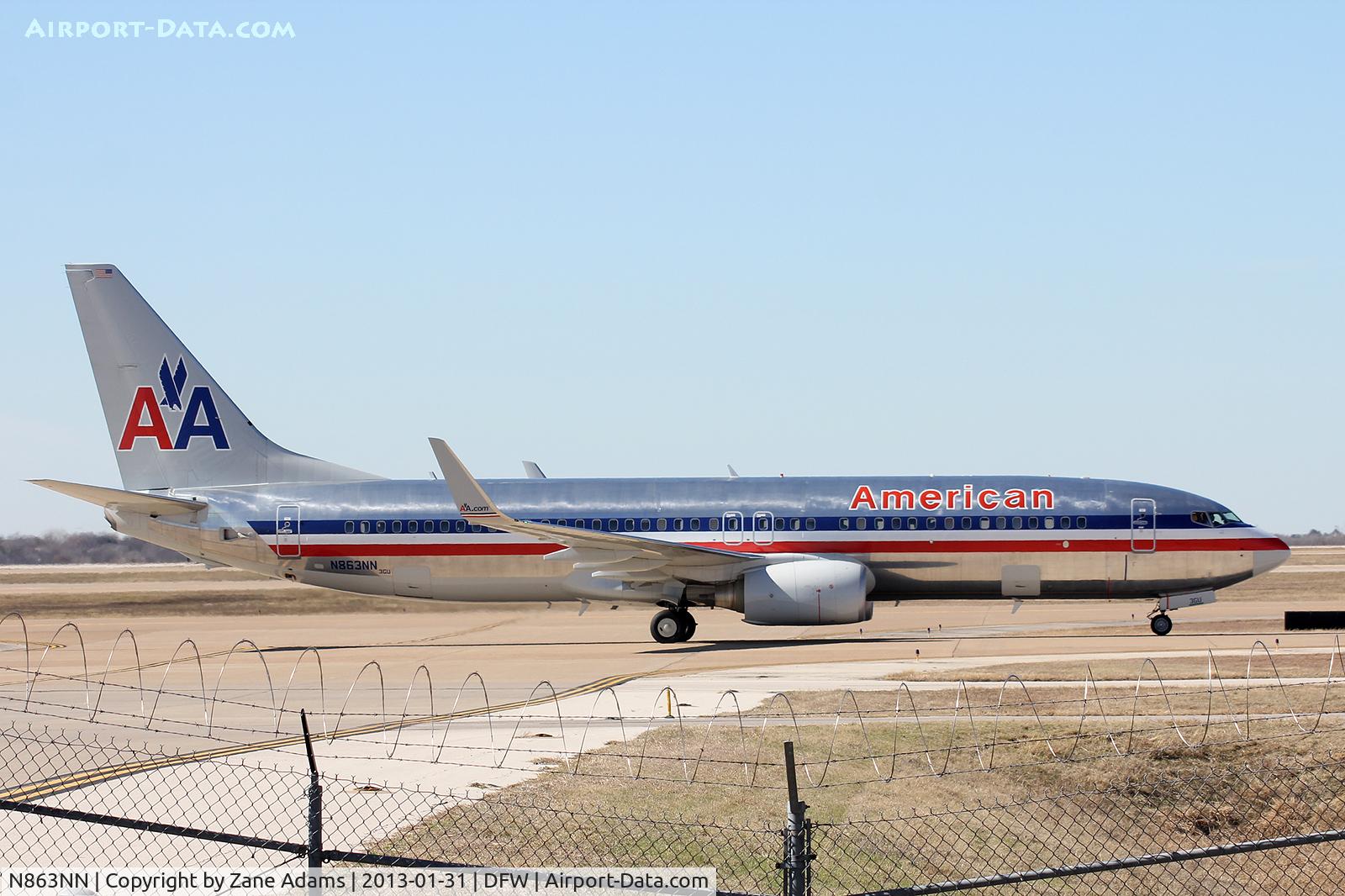N863NN, 2010 Boeing 737-823 C/N 30903, American Airlines at DFW Airport