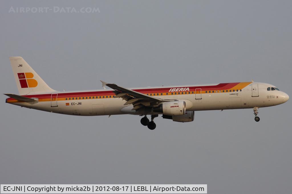 EC-JNI, 2004 Airbus A321-211 C/N 2270, Landing