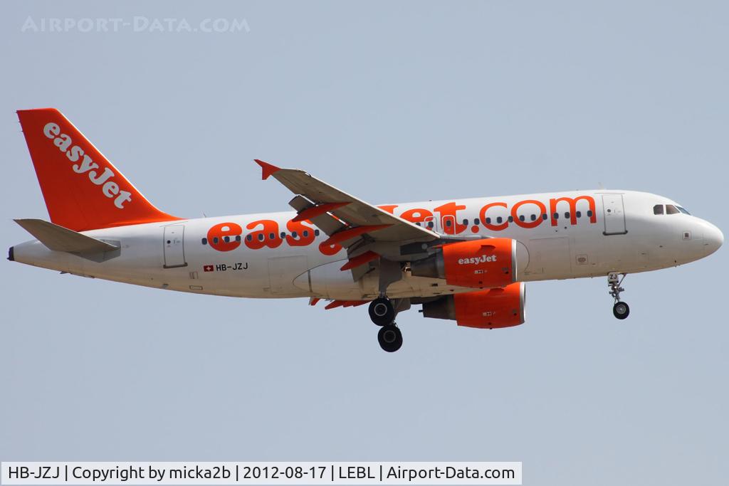 HB-JZJ, 2004 Airbus A319-111 C/N 2265, Landing