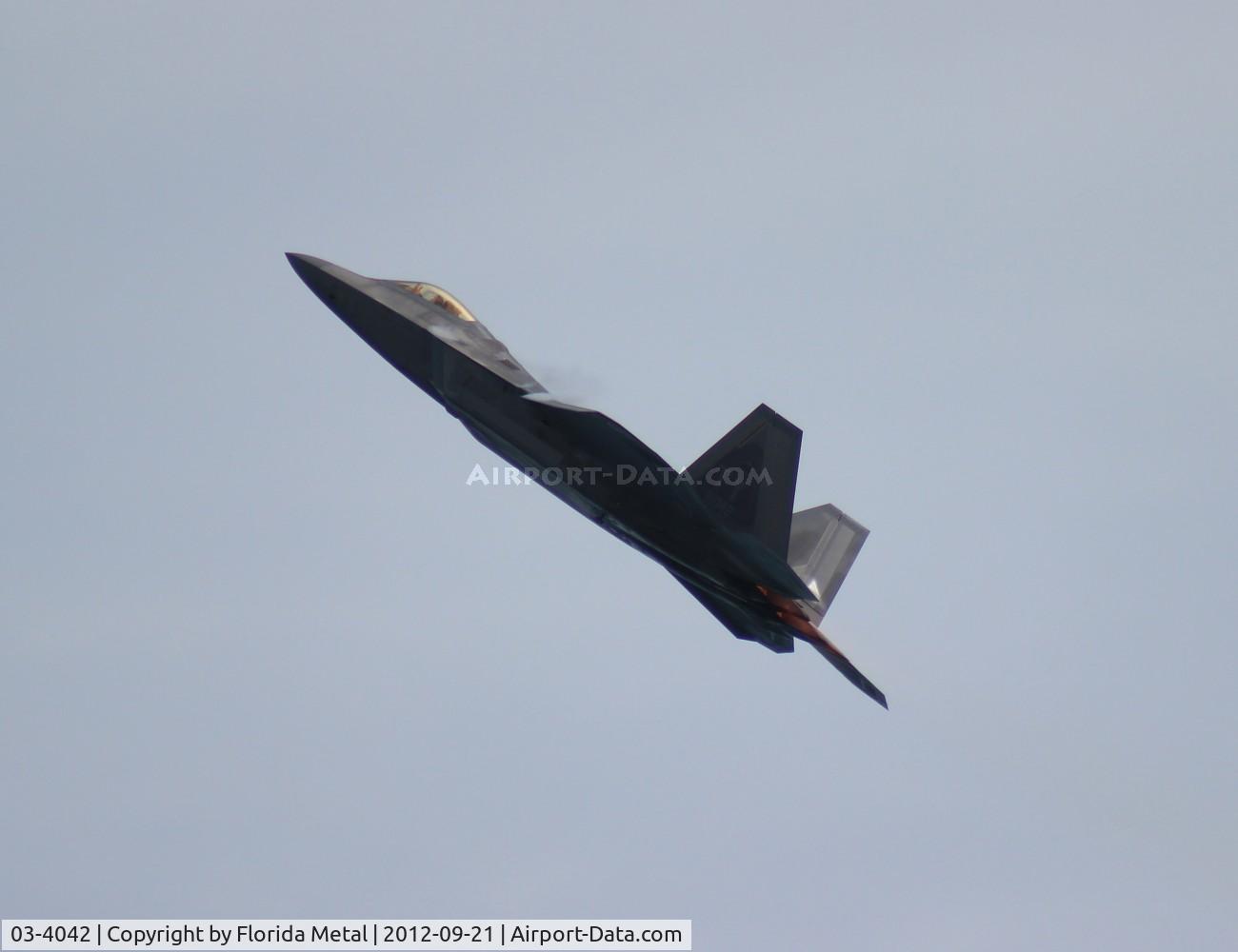 03-4042, 2003 Lockheed Martin F/A-22A Raptor C/N 4042, F/A-22A Raptor demo at Cocoa Beach Airshow