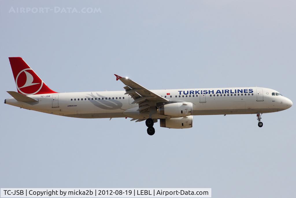 TC-JSB, 2012 Airbus A321-231 C/N 5205, Landing
