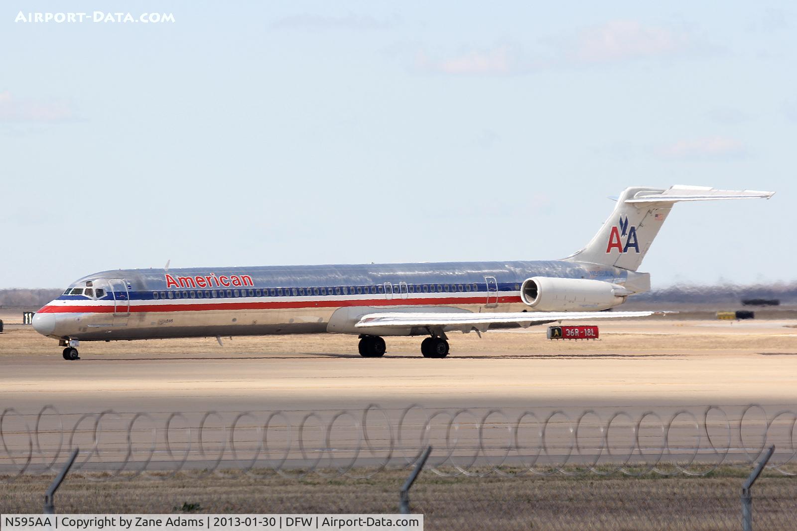 N595AA, 1992 McDonnell Douglas MD-83 (DC-9-83) C/N 53285, American Airlines at DFW Airport