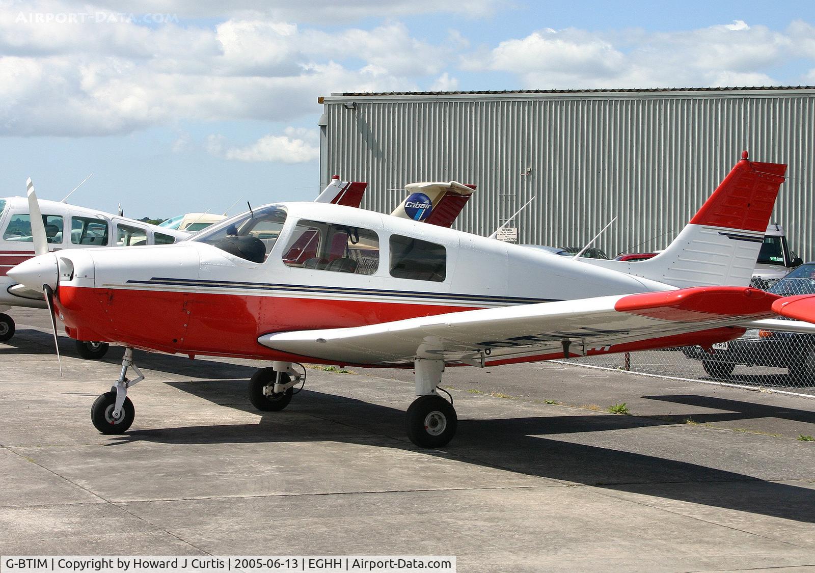 G-BTIM, 1989 Piper PA-28-161 Cadet C/N 2841159, Privately owned.