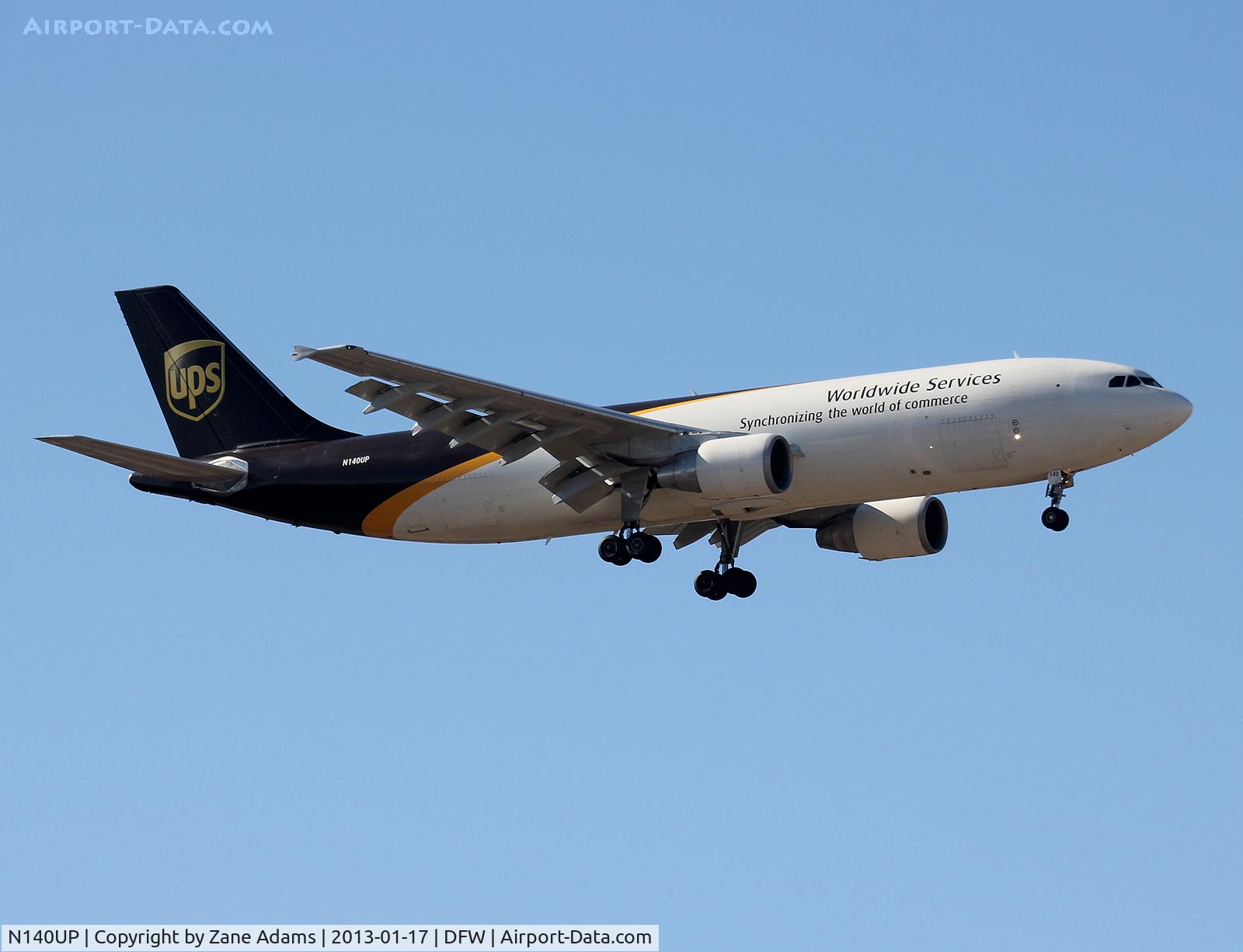 N140UP, 2002 Airbus A300F4-622R C/N 0823, UPS at DFW Airport