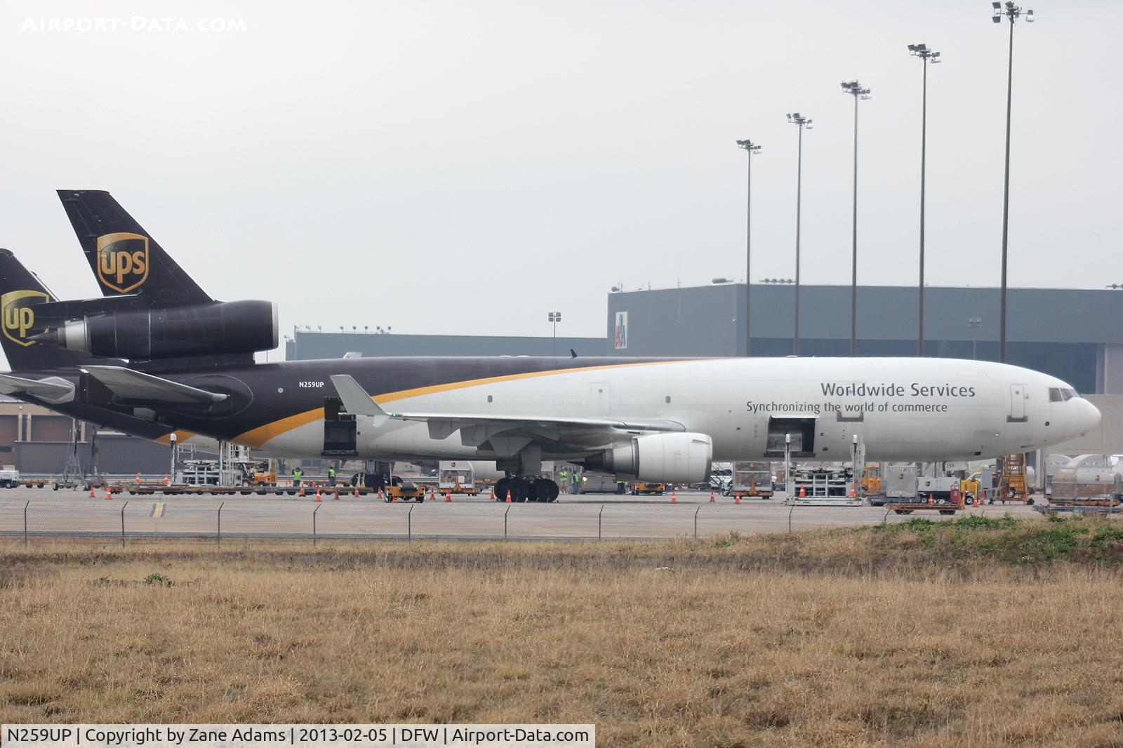 N259UP, 1991 McDonnell Douglas MD-11F C/N 48417, UPS at DFW Airport