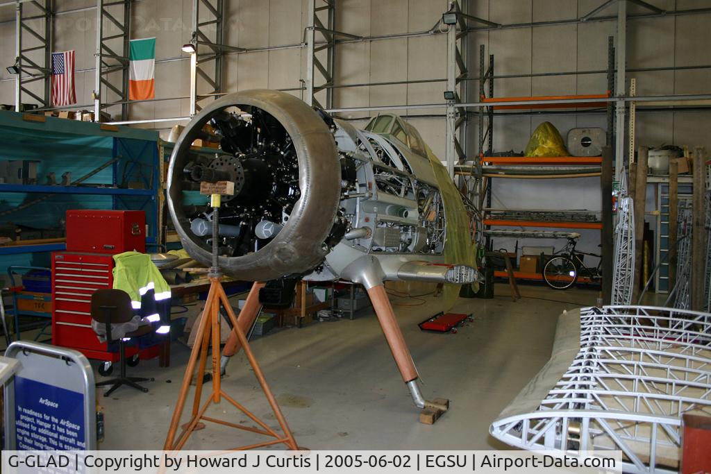 G-GLAD, 1939 Gloster Gladiator Mk2 C/N G5/75751, Under restoration.