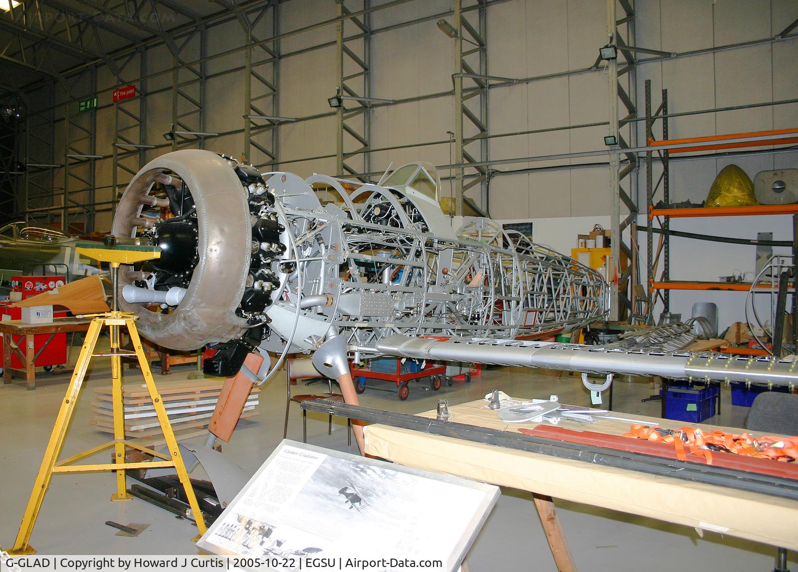 G-GLAD, 1939 Gloster Gladiator Mk2 C/N G5/75751, Restoration continuing