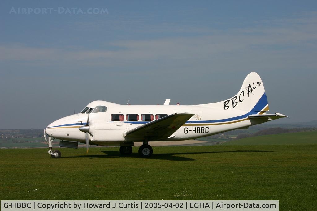 G-HBBC, 1948 De Havilland DH-104 Dove 8 C/N 04211, BBC Air, a resident here.