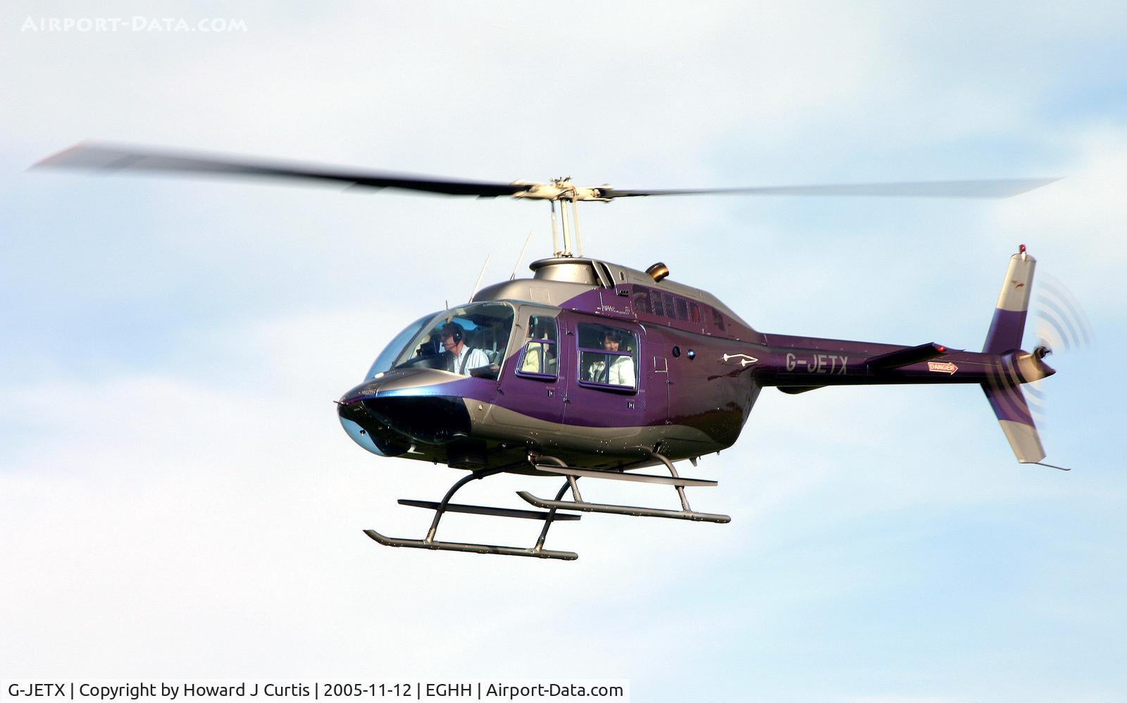 G-JETX, 1981 Bell 206B JetRanger III C/N 3208, Privately owned.