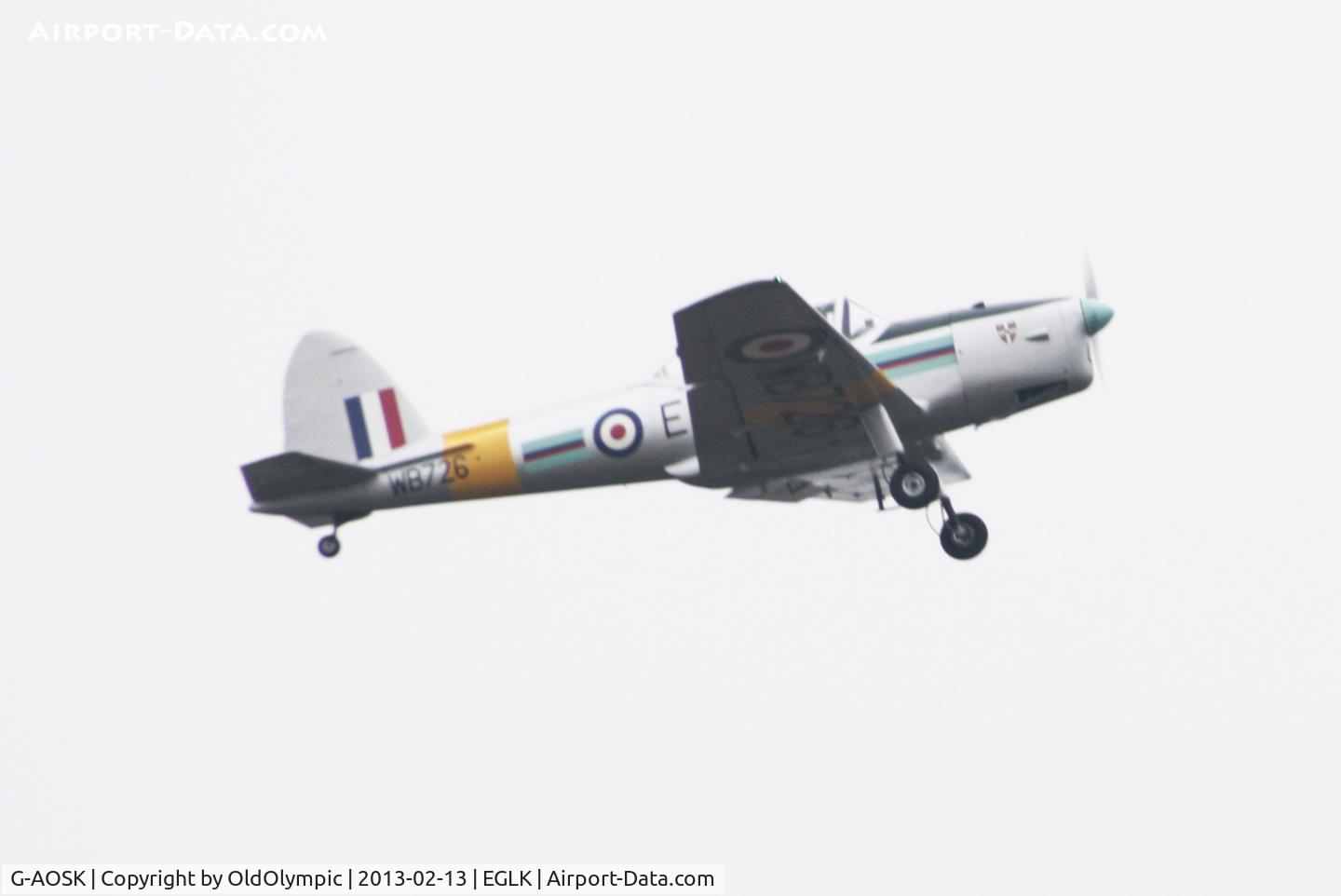 G-AOSK, 1950 De Havilland DHC-1 Chipmunk 22A C/N C1/0178, AIRBORNE RW07