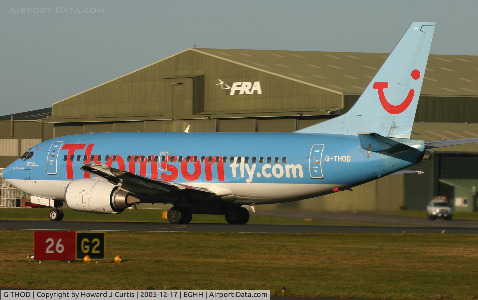G-THOD, 1990 Boeing 737-59D C/N 24695, Thomsonfly
