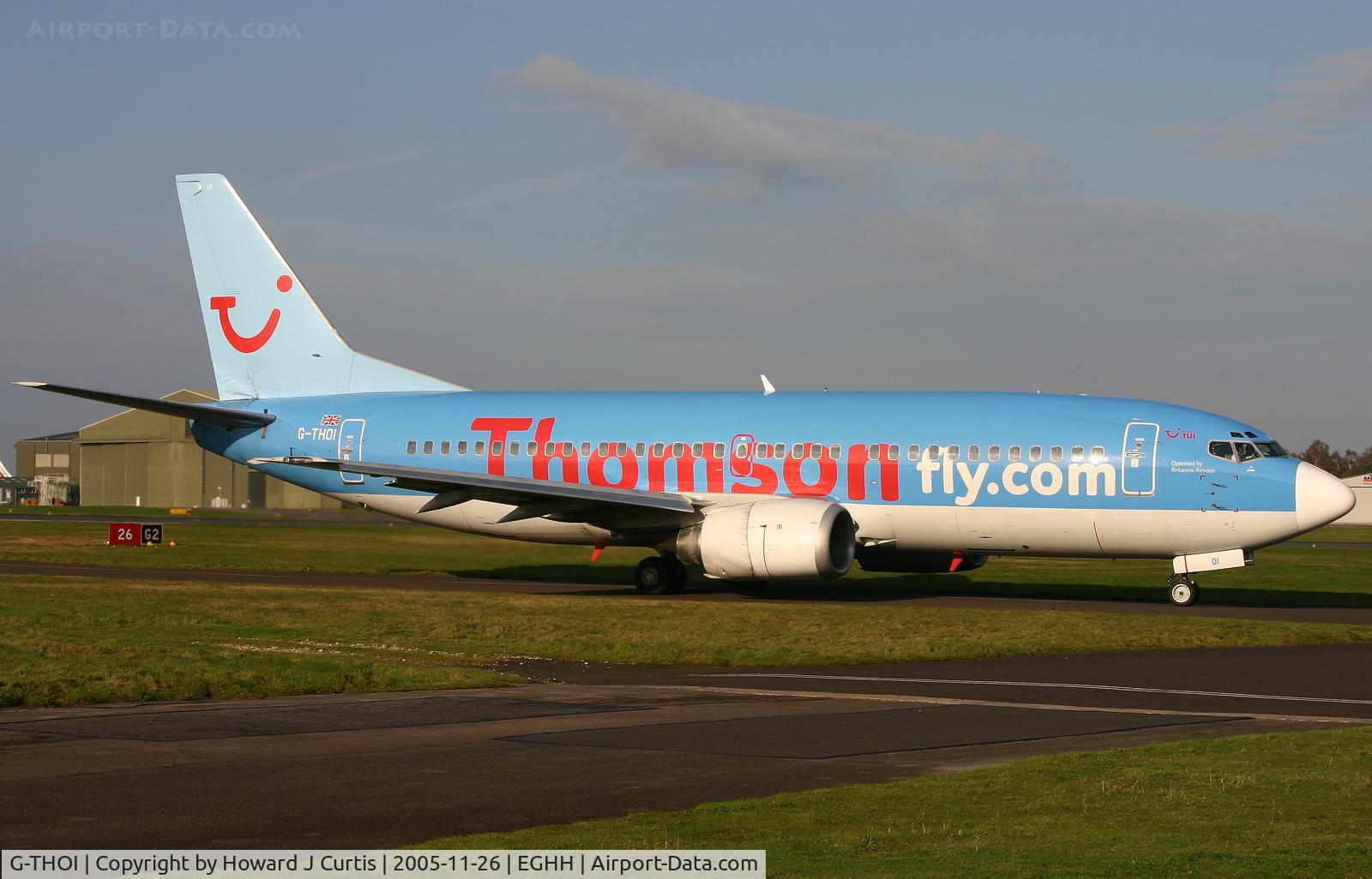 G-THOI, 1998 Boeing 737-36Q C/N 29327, Thomsonfly.com