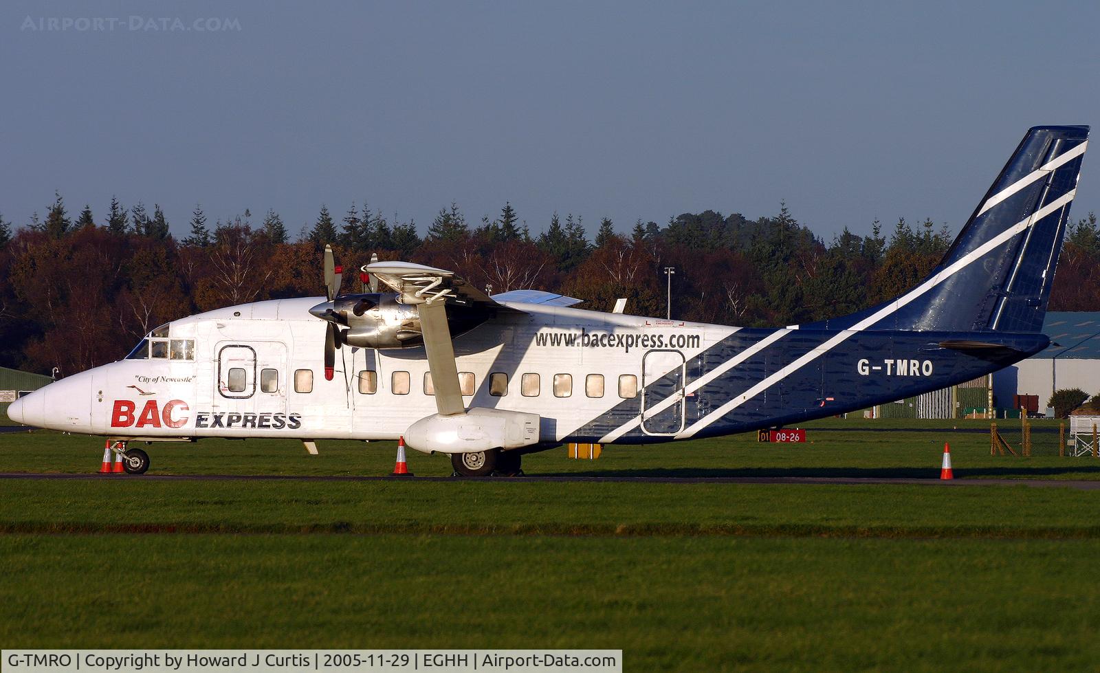 G-TMRO, 1986 Short 360-100 C/N SH.3712, BAC Express, 'City of Newcastle'.