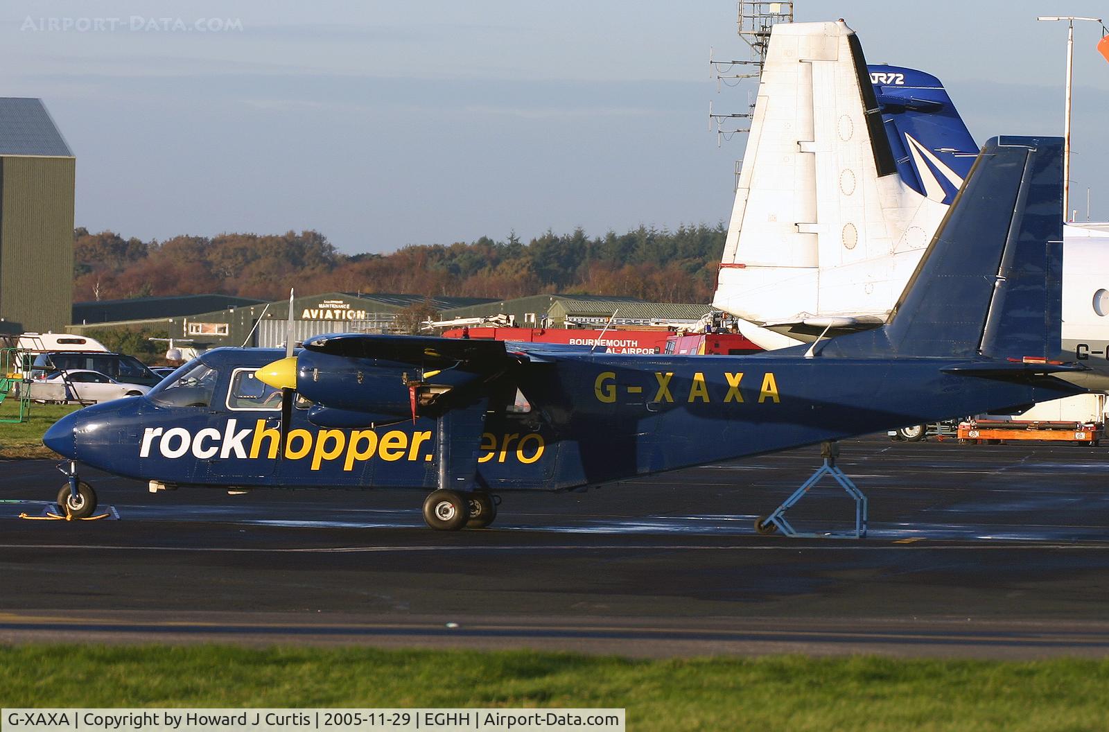 G-XAXA, 1976 Britten-Norman BN-2A-26 Islander C/N 530, Rockhopper.aero
