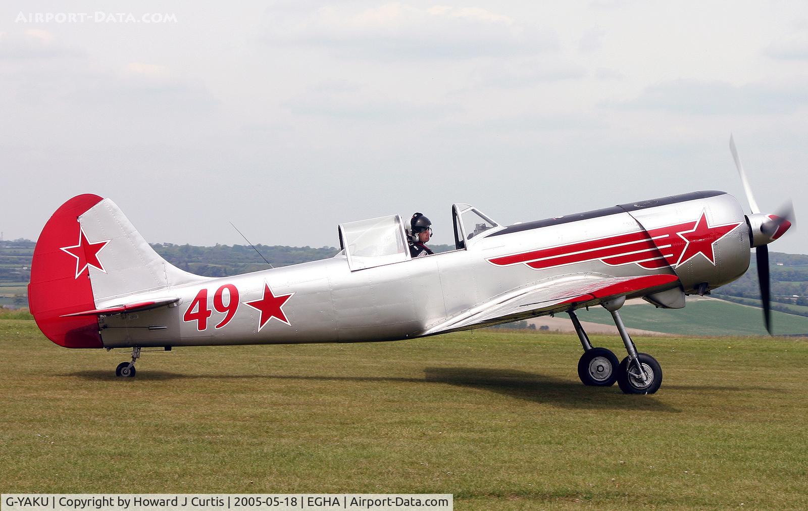 G-YAKU, 1982 Yakovlev Yak-50 C/N 822305, Aerostars aerobatic team, red 49.