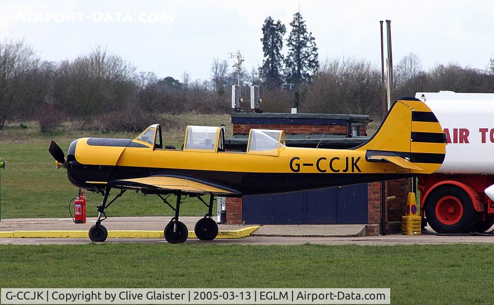 G-CCJK, 1996 Yakovlev (Aerostar) Yak-52 C/N 9612001, Ex: DOSAAF > LY-AFH > RA-02622 > G-CCJK - Originally owned and currently in private hands since March 2004.