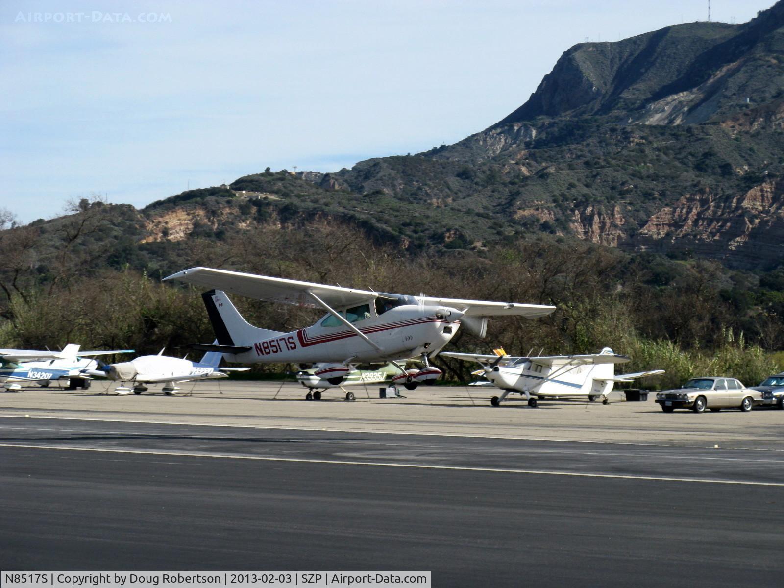 N8517S, 1965 Cessna 182H Skylane C/N 18256617, 1965 Cessna 182H SKYLANE, Continental O-470 230 Hp, takeoff climb Rwy 22
