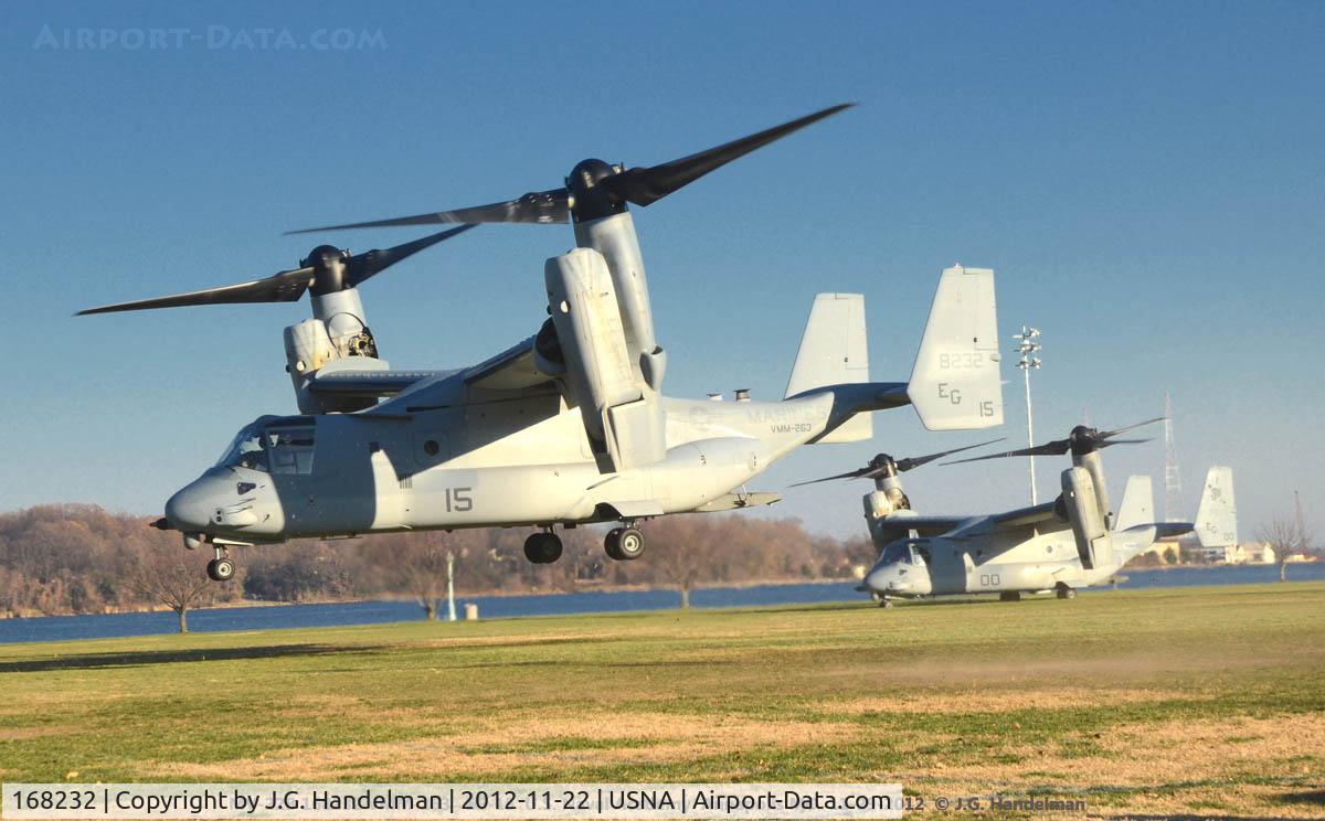 168232, Bell-Boeing MV-22B Osprey C/N D0182, at USNA Annapolis MD