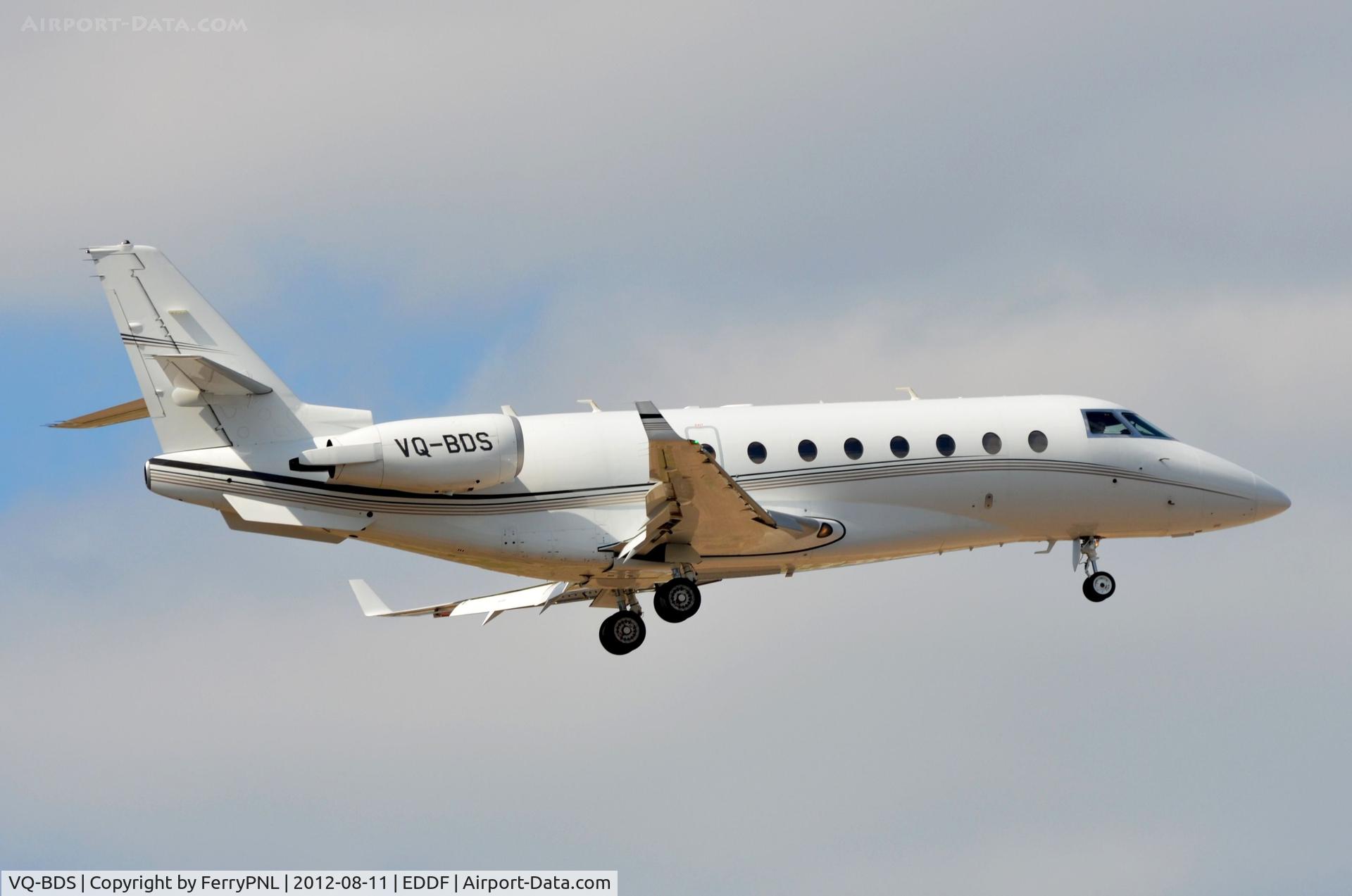 VQ-BDS, Israel Aerospace Industries Gulfstream 200 C/N 220, Montblanc Intl G200 tarriving in FRA