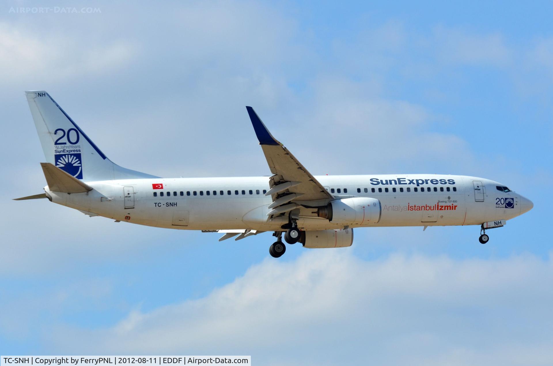 TC-SNH, 2005 Boeing 737-8FH C/N 30826, Sunexpress B738