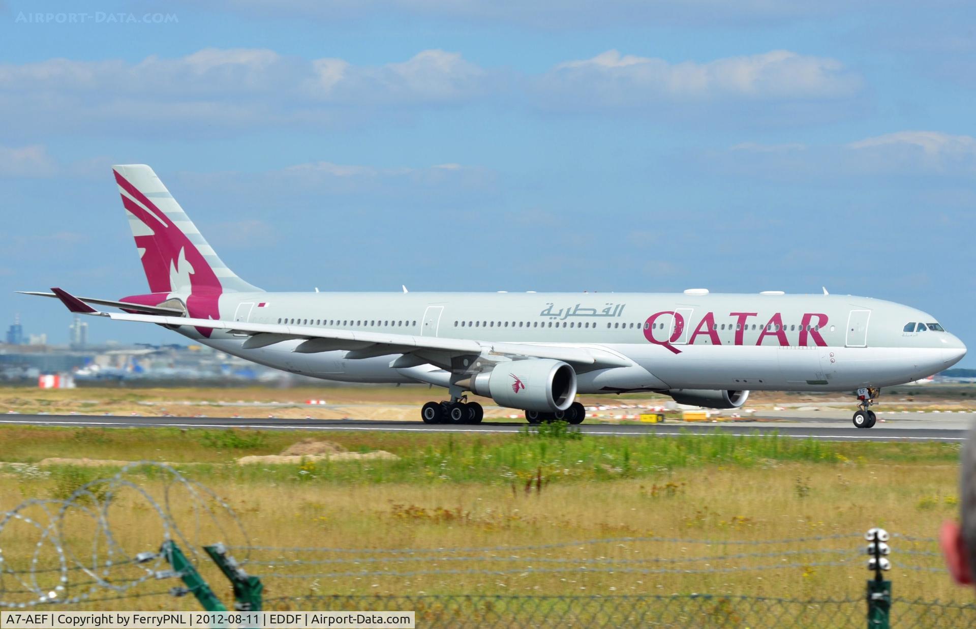 A7-AEF, 2006 Airbus A330-302 C/N 721, Qatar A333 taking off from FRA