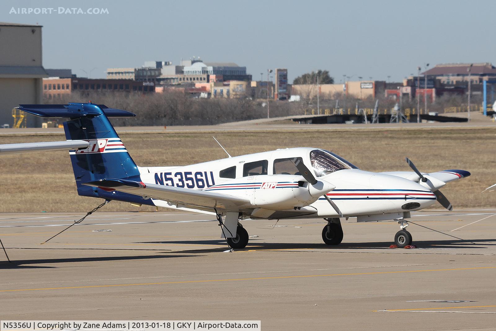 N5356U, 2002 Piper PA-44-180 Seminole C/N 4496164, ATP flight school twin at Arlington Municipal Airport