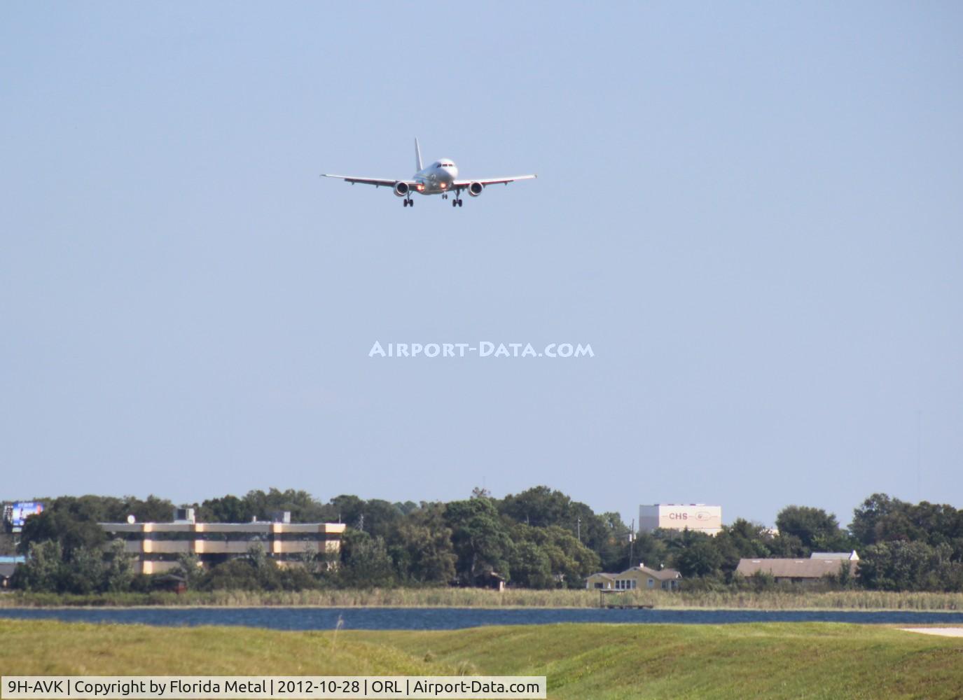 9H-AVK, 2011 Airbus ACJ319 (A319-115/CJ) C/N 4622, Comlux A319CJ arriving for NBAA