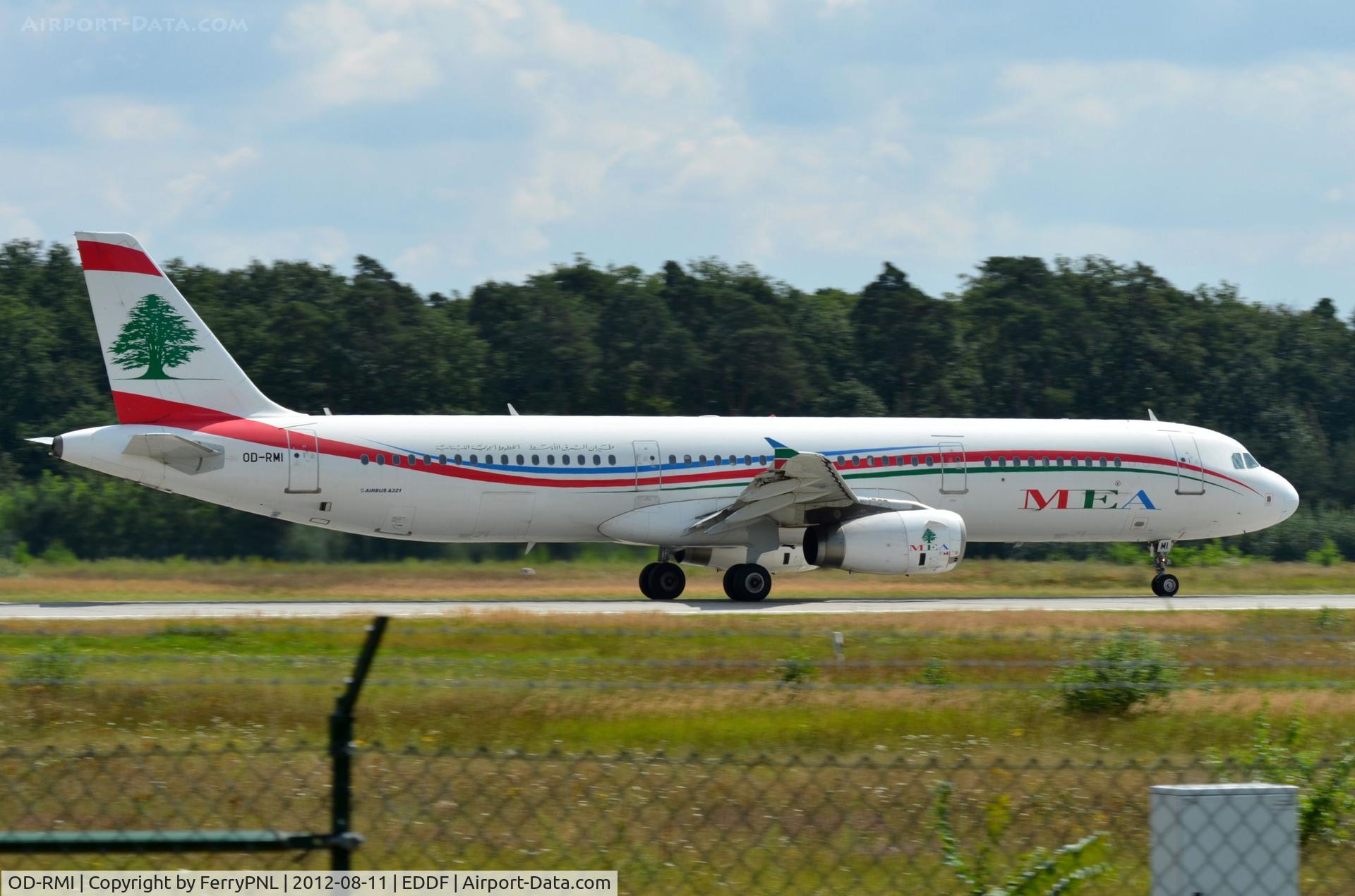 OD-RMI, 2003 Airbus A321-231 C/N 1977, MEA A321 taking off for Beirut