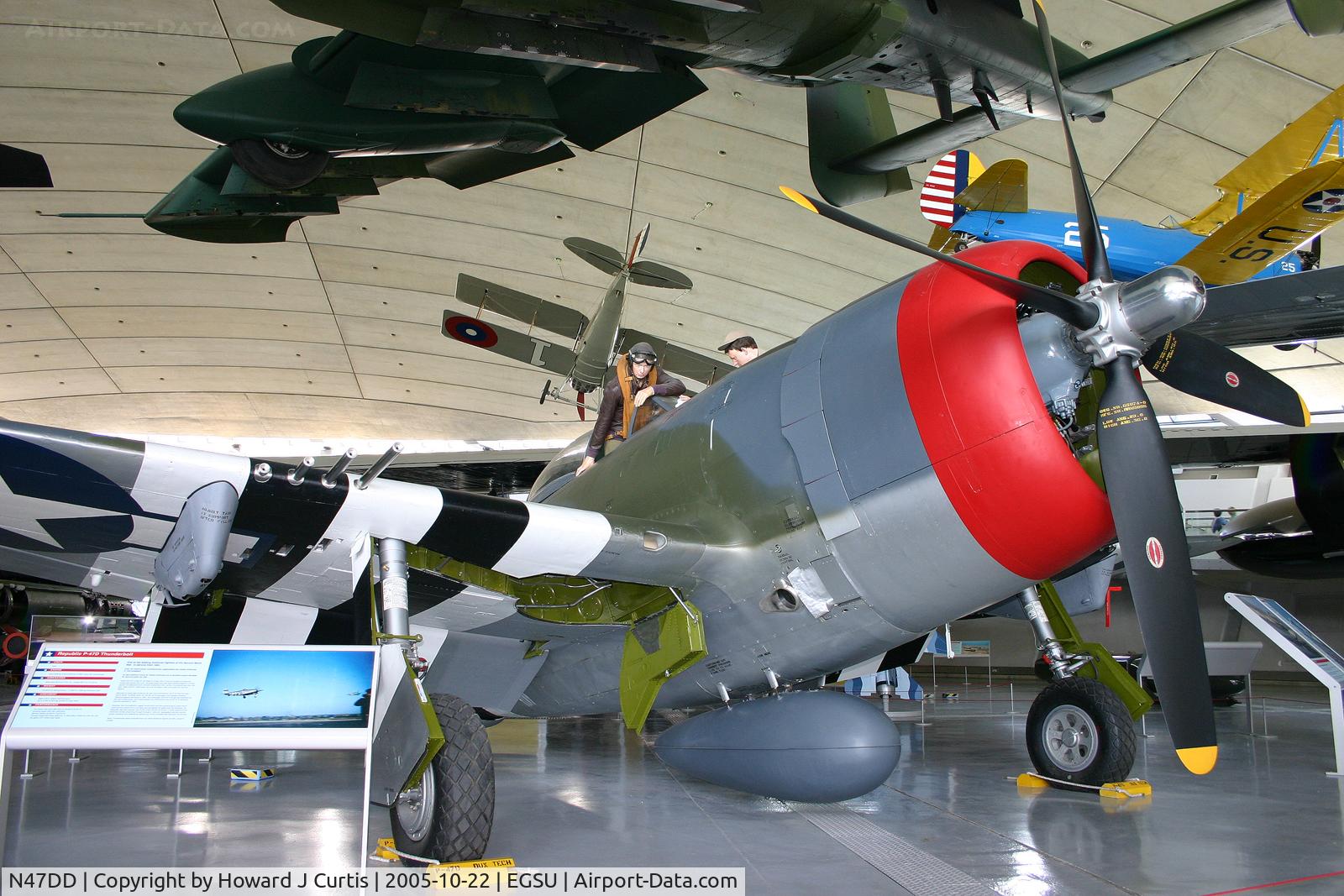 N47DD, 1945 Republic P-47D Thunderbolt C/N 399-55731, In the American Air Museum.